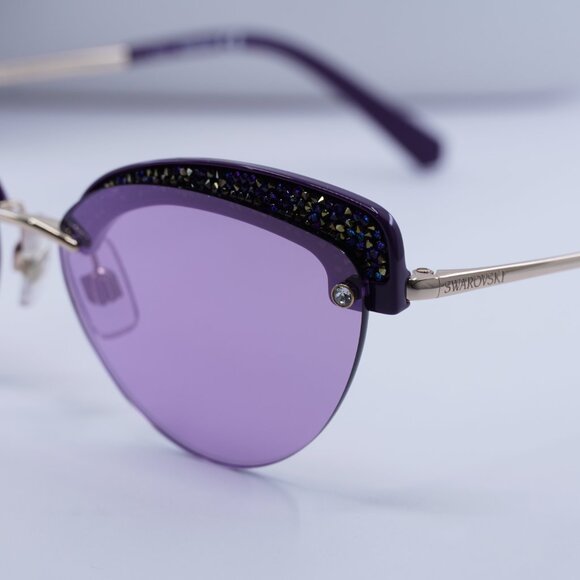 Swarovski SK0257 28G Cat Eye Sunglasses - Gold/Violet/Purple - Lowest Price! main image 4